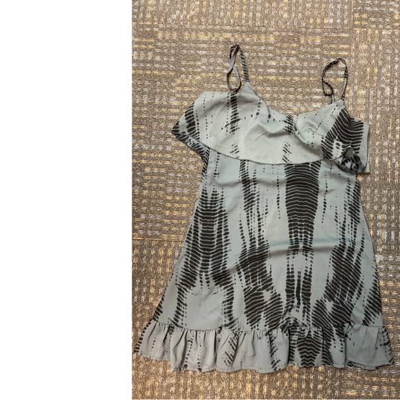 EUC Elan spaghetti strap ruffled tie dyed dress sz: M - Picture 1 of 5
